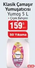 YUMOŞ KLASİK ÇAMAŞIR YUMUŞATICISI 5 L fiyat ve kampanya bilgisi